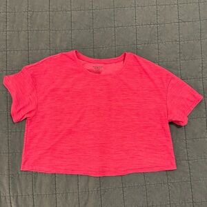 Old Navy Active Pink Cropped T-Shirt Girls XL